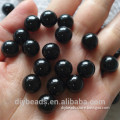 10 mm round black agate Beads semi precious gemstone loose beads half hole black agate beads